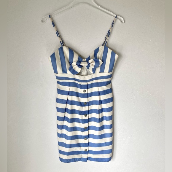 Lovers and Friends Revolve Ocean Waves Mini Dress in Nautical Stripe Size S - Picture 5 of 10